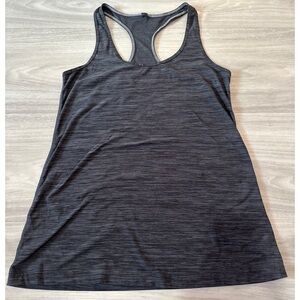 Women’s Racerback Athletic Tank Top Gray Activewear Size Small